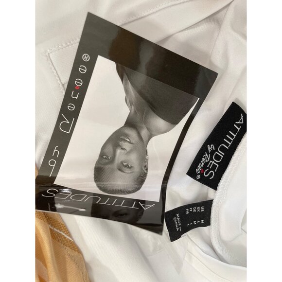 Attitudes by Renee Button Front Maxi Vest with Tee Set Womens M Roman Sand NEW - Picture 4 of 7